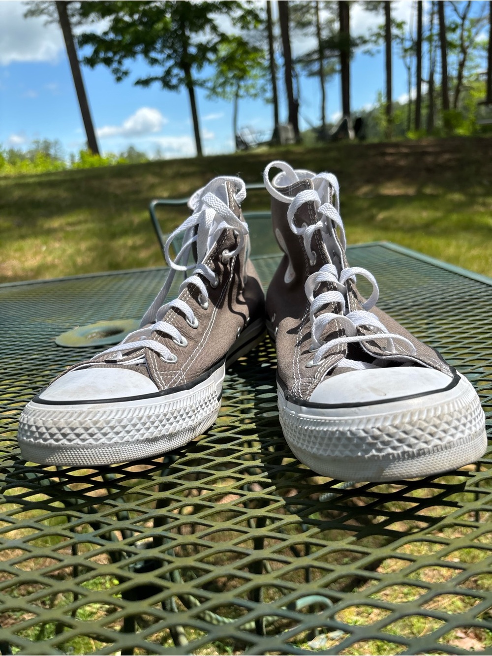 Converse Men’s Charcoal Gray Chuck Taylor All Star High Top Sneakers, M 11, W 13 - Picture 11 of 12